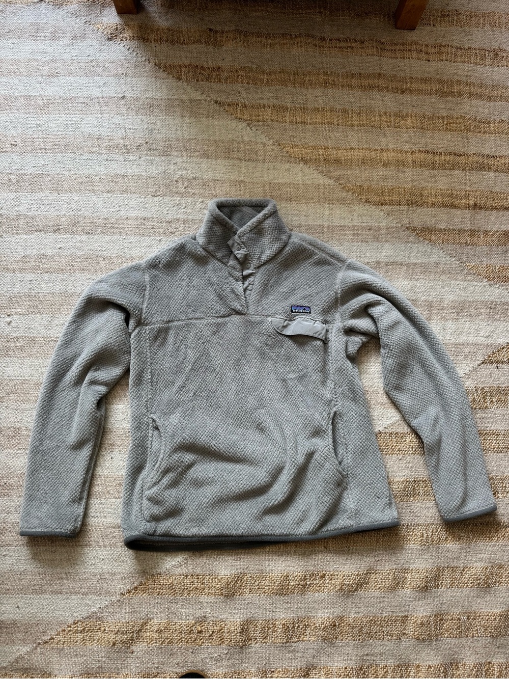 Patagonia women’s Synchilla Snap Pullover Gray XL